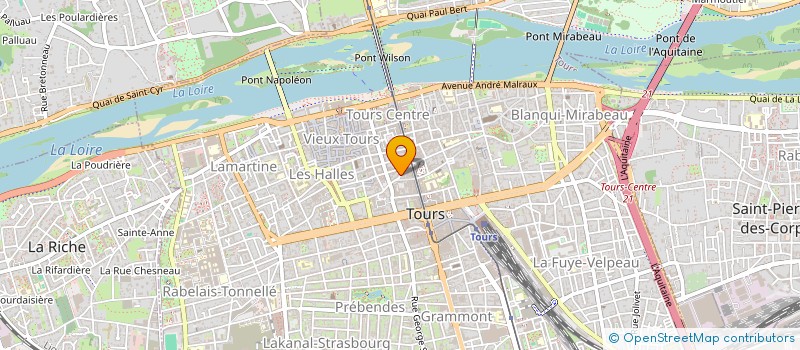 localisation de l'entreprise MADAME ANNELISE SCHONBACH  TOURS