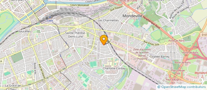 localisation de l'entreprise MADAME ANNELYSE CHOIN  MONDEVILLE