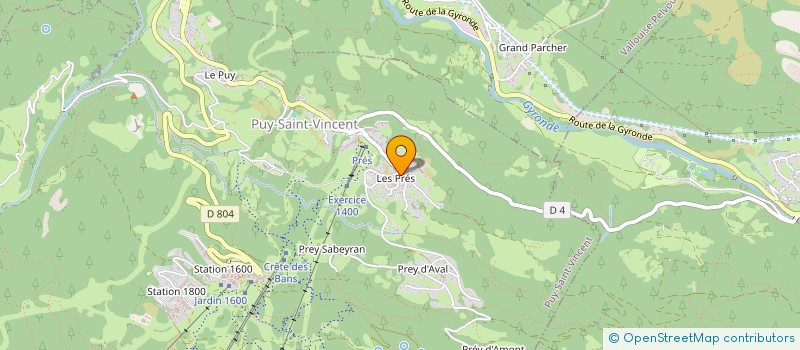 localisation de l'entreprise MADAME ANNEMARIE VAN DEN BERG  PUY-SAINT-VINCENT