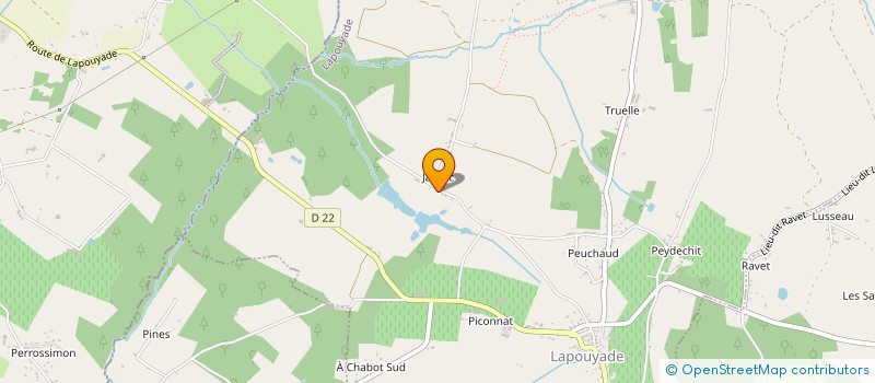 localisation de l'entreprise MADAME ANNETTE ARNAUD  LAPOUYADE