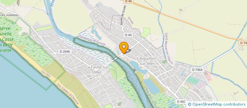 localisation de l'entreprise MADAME ANNETTE AUJARDIAS  L'AIGUILLON-LA-PRESQU'ILE