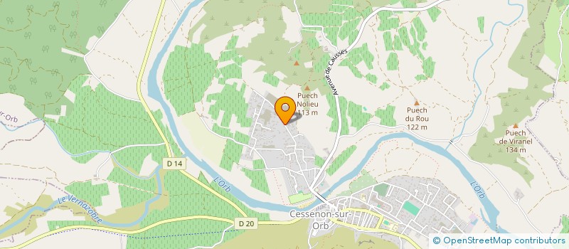 localisation de l'entreprise MADAME ANNETTE AUSSILLOUS  CESSENON-SUR-ORB