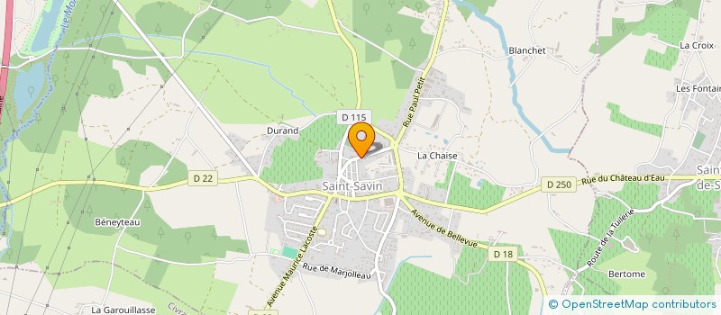 localisation de l'entreprise MADAME ANNETTE BERTEAU à SAINT-SAVIN