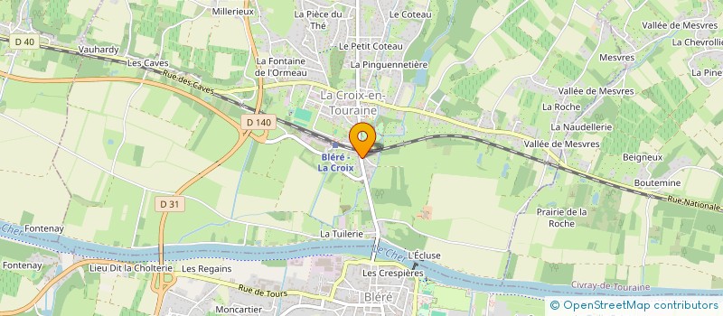 localisation de l'entreprise MADAME ANNETTE BORDEAU  LA CROIX-EN-TOURAINE