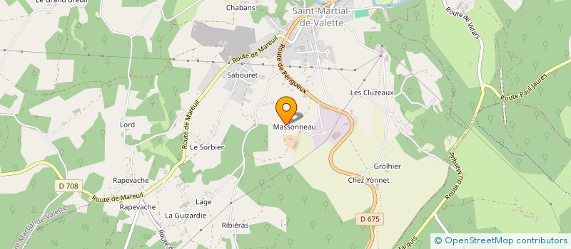 localisation de l'entreprise MADAME ANNETTE BOUCHAUD à JAVERLHAC CHAPELLE ROBERT