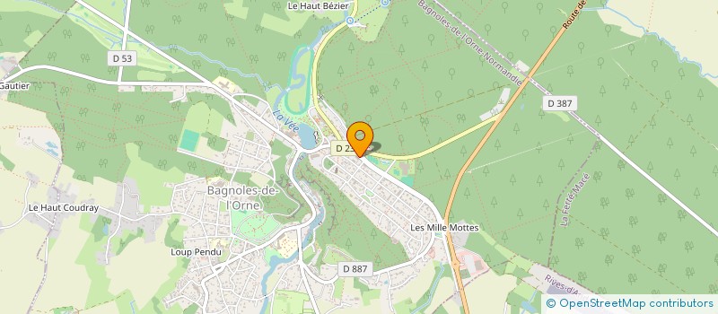 localisation de l'entreprise MADAME ANNETTE BRETEL à BAGNOLES DE L'ORNE NORMANDIE