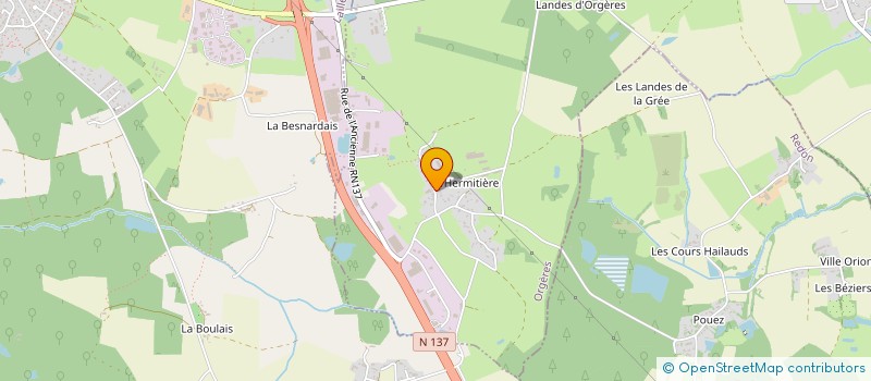 localisation de l'entreprise MADAME ANNETTE CHEVET à ORGERES