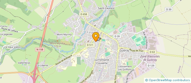 localisation de l'entreprise MADAME ANNETTE DARDE  FALAISE