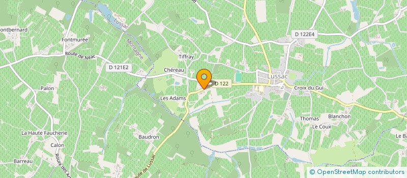 localisation de l'entreprise MADAME ANNETTE DE HOOP  LUSSAC