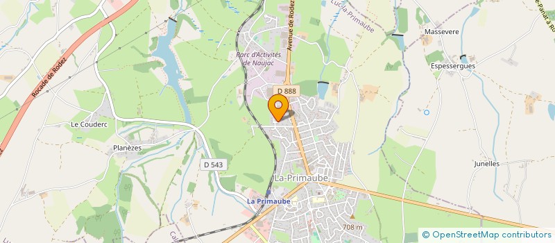 localisation de l'entreprise MADAME ANNETTE DEBORD  LUC-LA-PRIMAUBE