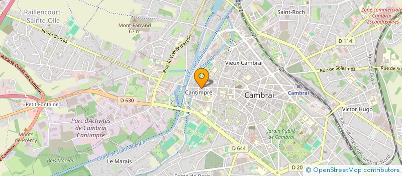 localisation de l'entreprise MADAME ANNETTE DEVAUX  CAMBRAI