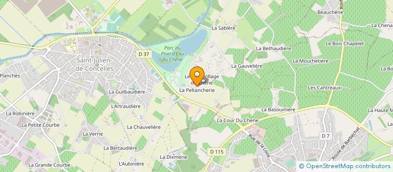 localisation de l'entreprise MADAME ANNETTE JUSSIAUME à SAINT-JULIEN-DE-CONCELLES