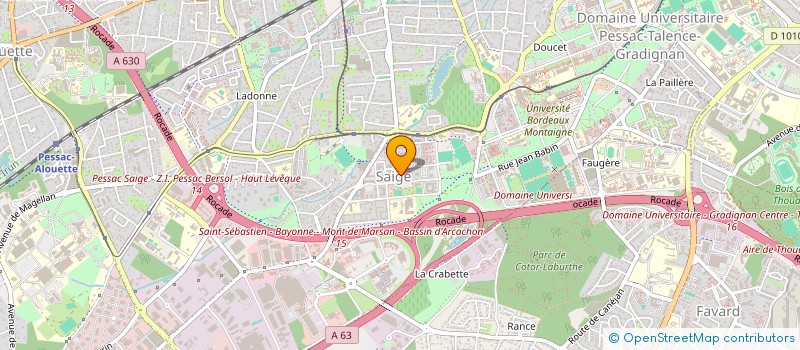 localisation de l'entreprise MADAME ANNETTE KAMIKAZI  PESSAC