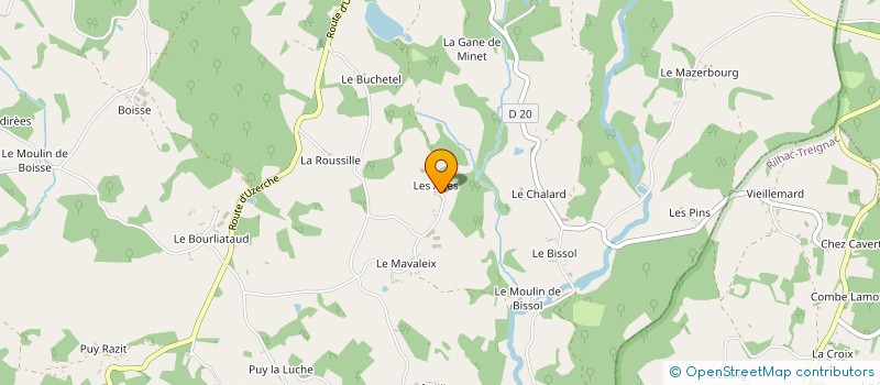 localisation de l'entreprise MADAME ANNETTE LATRONCHE  MEILHARDS