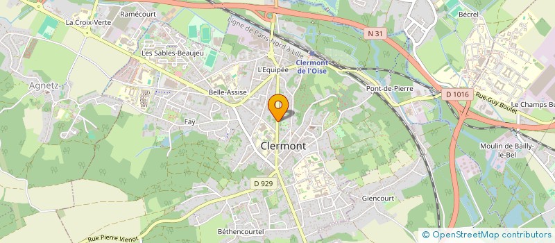 localisation de l'entreprise MADAME ANNETTE LAVIGNE à CLERMONT