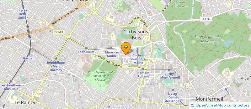 localisation de l'entreprise MADAME ANNETTE LETELLIER à CLICHY-SOUS-BOIS