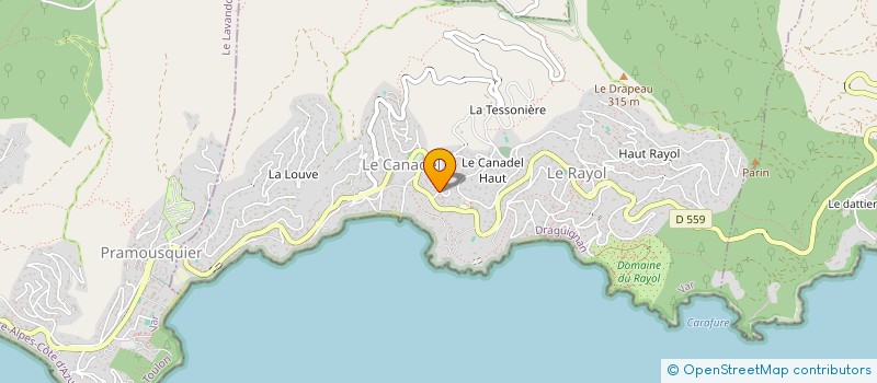 localisation de l'entreprise MADAME ANNETTE LUTZKENDORF à RAYOL-CANADEL-SUR-MER