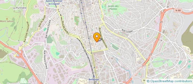 localisation de l'entreprise MADAME ANNETTE MENDES  SAINT-ETIENNE