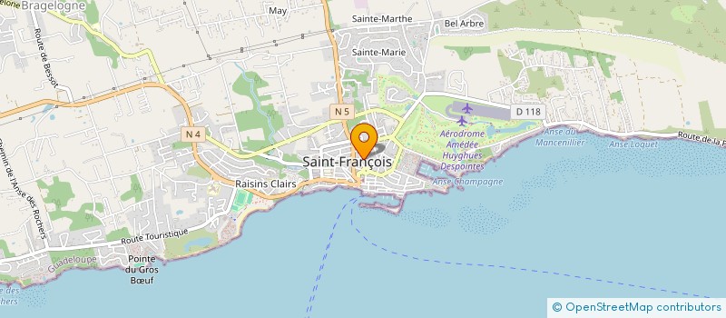 localisation de l'entreprise MADAME ANNETTE PARFAIT à SAINT-FRANCOIS