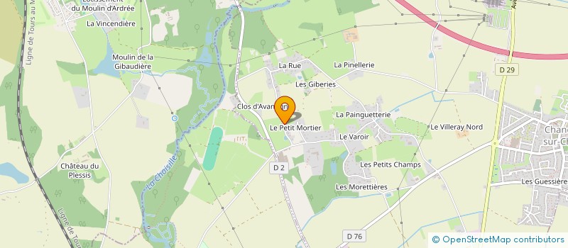 localisation de l'entreprise MADAME ANNETTE POUVREAU à CHANCEAUX-SUR-CHOISILLE