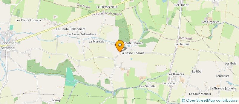 localisation de l'entreprise MADAME ANNETTE RABU à LA BOSSE-DE-BRETAGNE
