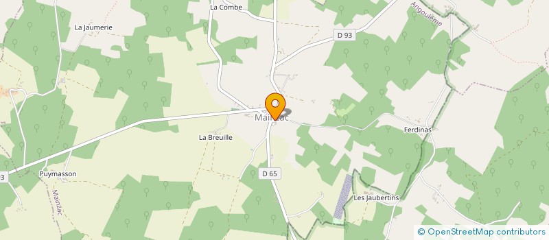 localisation de l'entreprise MADAME ANNETTE RATINEAU à MAINZAC