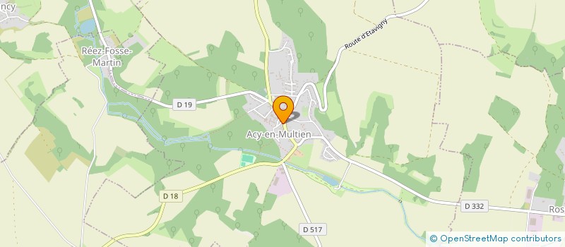 localisation de l'entreprise MADAME ANNETTE RICHELET  ACY-EN-MULTIEN