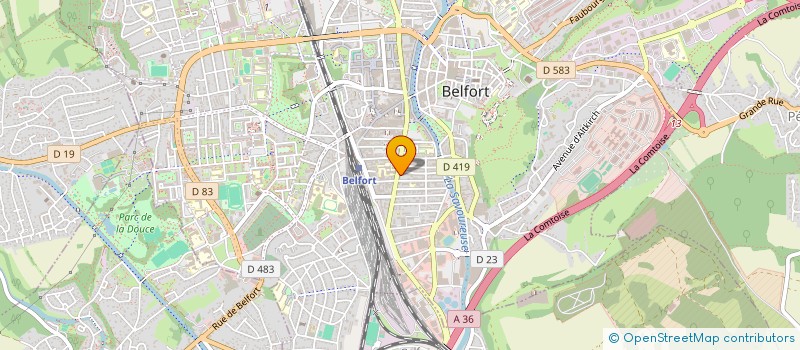 localisation de l'entreprise MADAME ANNETTE RICORD à BELFORT
