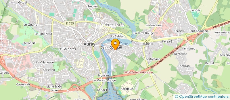 localisation de l'entreprise MADAME ANNETTE TANGUY à AURAY