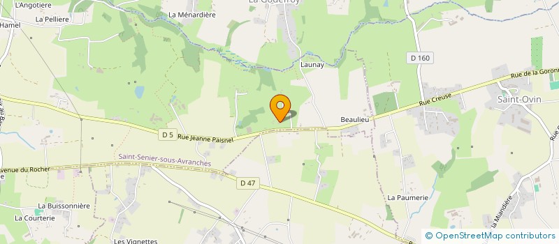 localisation de l'entreprise MADAME ANNETTE THOMELIN à SAINT-SENIER-SOUS-AVRANCHES