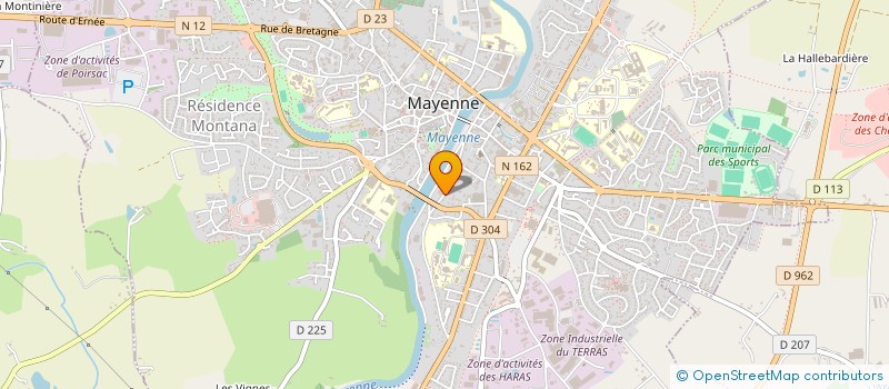 localisation de l'entreprise MADAME ANNETTE VANNIER  MAYENNE