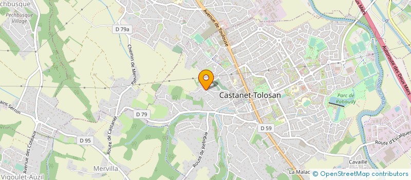 localisation de l'entreprise MADAME ANNETTE VIRLOGEUX à CASTANET-TOLOSAN