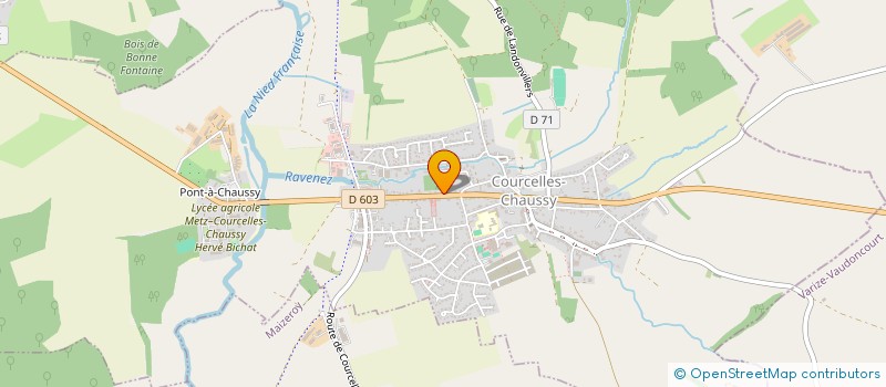 localisation de l'entreprise MADAME ANNETTE WULLY  COURCELLES-CHAUSSY