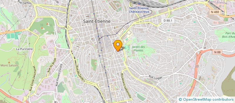 localisation de l'entreprise MADAME ANNICCK CLAUDE  SAINT-ETIENNE