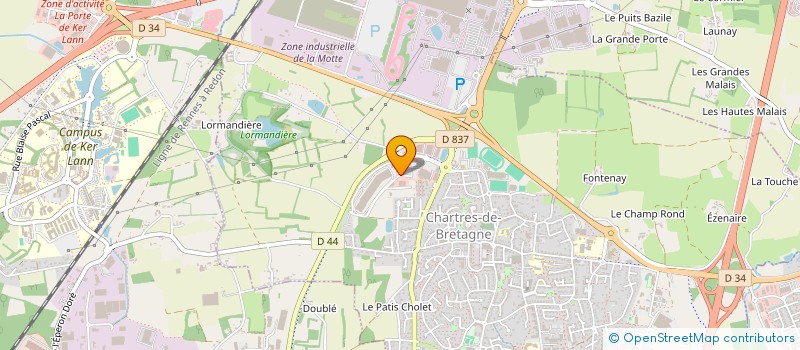 localisation de l'entreprise MADAME ANNICK AMIOT  CHARTRES-DE-BRETAGNE