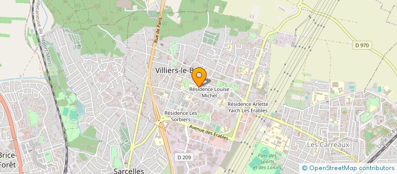 localisation de l'entreprise MADAME ANNICK AMOUSSOU  VILLIERS-LE-BEL