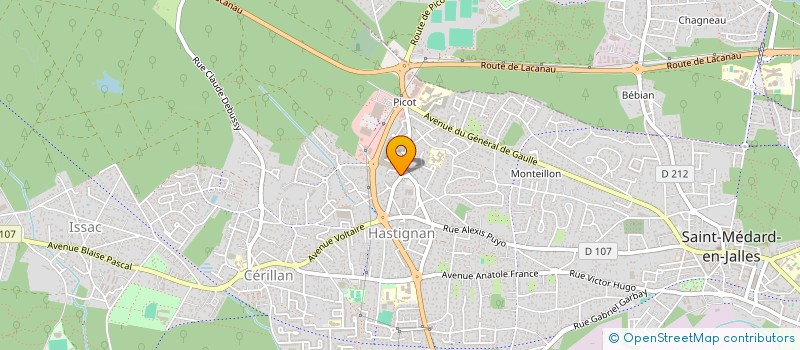 localisation de l'entreprise MADAME ANNICK ARNAUD  SAINT-MEDARD-EN-JALLES