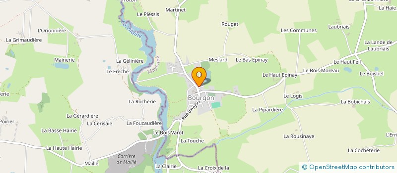 localisation de l'entreprise MADAME ANNICK AUBERT à BOURGON