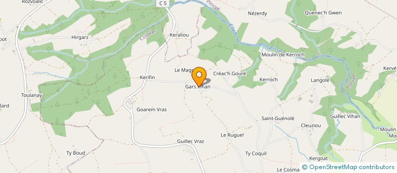 localisation de l'entreprise MADAME ANNICK BARAER à LOQUEFFRET