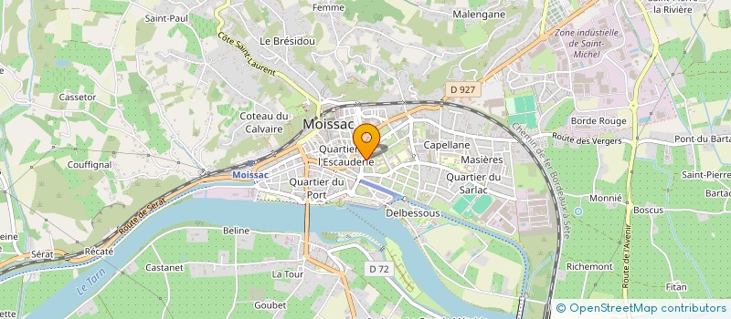 localisation de l'entreprise MADAME ANNICK BARRIERE  MOISSAC