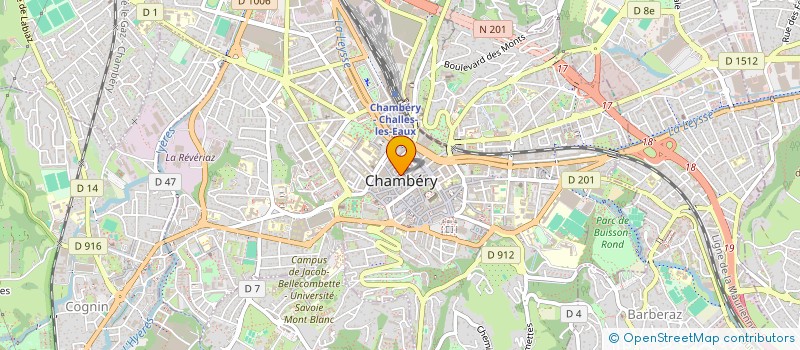 localisation de l'entreprise MADAME ANNICK BEAULIEU à CHAMBERY