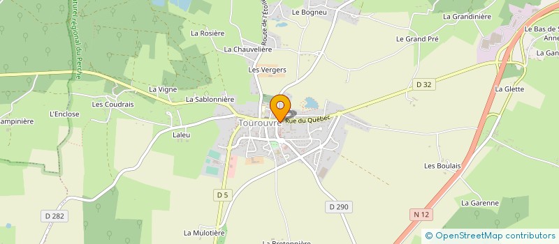 localisation de l'entreprise MADAME ANNICK BERGER à TOUROUVRE AU PERCHE
