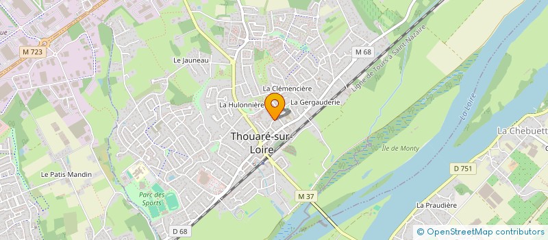 localisation de l'entreprise MADAME ANNICK BERRA-PAUVERT  THOUARE-SUR-LOIRE