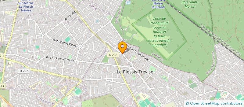 localisation de l'entreprise MADAME ANNICK BERTEAUX  LE PLESSIS-TREVISE