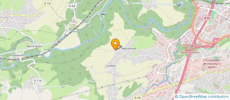 localisation de l'entreprise MADAME ANNICK BERTHET  CHAVANOD