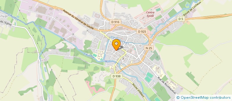 localisation de l'entreprise MADAME ANNICK BERTRAM à DOULLENS