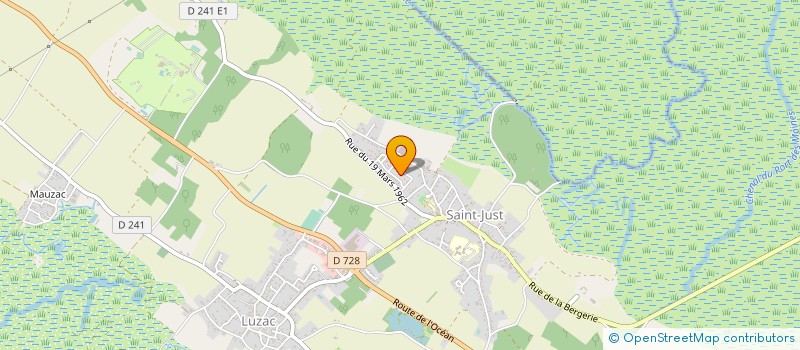 localisation de l'entreprise MADAME ANNICK BERTRAND  SAINT-JUST-LUZAC