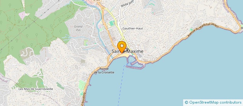 localisation de l'entreprise MADAME ANNICK BONARGENT à SAINTE-MAXIME