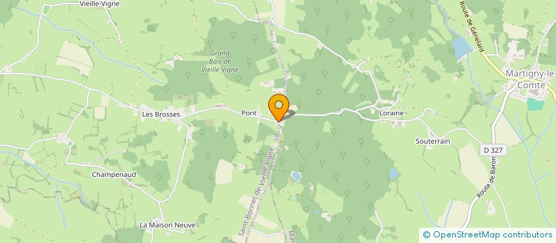 localisation de l'entreprise MADAME ANNICK BONNOT  ST BONNET-DE-VIEILLE-VIGNE