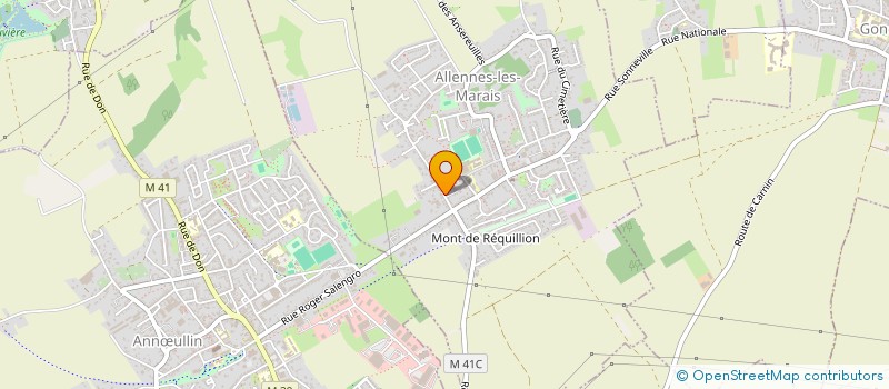localisation de l'entreprise MADAME ANNICK BONVARLET à ALLENNES-LES-MARAIS